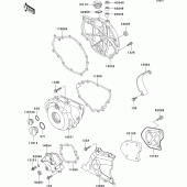 Схема вузла: Engine cover(s) для Kawasaki KLE500