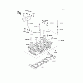 Схема вузла: Головка циліндра для Kawasaki ZG1000 Concours