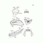 Схема вузла: Наклейки (A7F) для Kawasaki ZR1200 ZRX1200R
