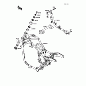 Схема узла: Рама для Kawasaki VN1500 Vulcan 88