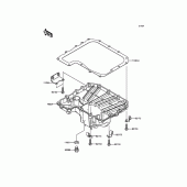 Схема вузла: Oil Pan для Kawasaki ZR800 Z800