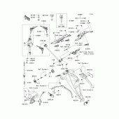 Схема вузла: Ignition switch/locks/reflectors для Kawasaki ZR1000 Z1000