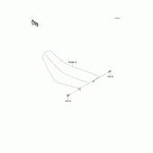 Схема узла: Сиденье для Kawasaki KX65