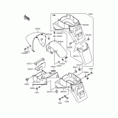 Схема вузла: Fenders для Kawasaki ZX750 Ninja ZX-7RR