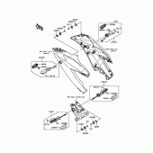 Схема узла: Поворотники для Kawasaki BX250 NINJA 250SL