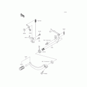 Схема узла: Переключатель передач для Kawasaki KL110 KSR PRO