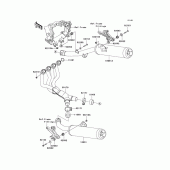 Схема вузла: Вихлопна система для Kawasaki ZX1400 Ninja ZX-14