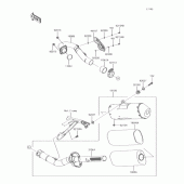 Схема вузла: Глушник для Kawasaki KX450 KX450F