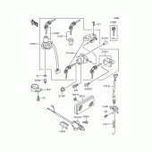 Схема вузла: Замок запалювання для Kawasaki ZR400 Xanthus