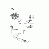 Схема вузла: Система впуску для Kawasaki BX250 NINJA 250SL