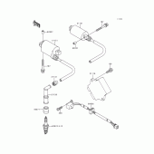 Схема вузла: Ignition system для Kawasaki EX500 GPZ500S