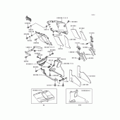 Схема узла: Нижний обтекатель (Zx600-e4) для Kawasaki ZX600 Ninja ZX-6