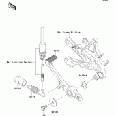 Схема вузла: Лапка гальма для Kawasaki ZX1000 Ninja ZX-10R