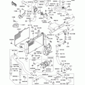 Схема узла: Радиатор (1/3) для Kawasaki ZX600 ZZ-R600