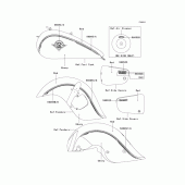 Схема узла: Decals(ebony/red)(r2) для Kawasaki VN1500 Vulcan 1500 Drifter