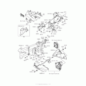 Схема вузла: Нижній обтічник для Kawasaki ZR800 Z800