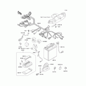 Схема узла: Electrical equipment для Kawasaki ZX600 Ninja ZX-6