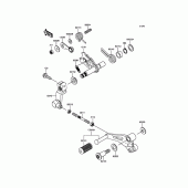 Схема узла: Переключатель передач для Kawasaki BX250 NINJA 250SL