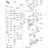 Схема вузла: Передня вилка(1/2) для Kawasaki VN1500 VN1500 Classic FI