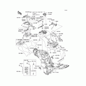 Схема вузла: Fuel tank(1/3) для Kawasaki ZG1400 Concours 14
