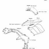 Схема вузла: Decals(black)(gdf) для Kawasaki ZX1000 Z1000SX
