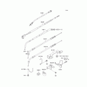 Схема вузла: Троси для Kawasaki EN500 Vulcan 500 LTD