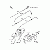 Схема вузла: Троси для Kawasaki KLE650 Versys 650 ABS