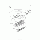 Схема узла: Головка цилиндра для Kawasaki ZX1400 Ninja ZX-14R ABS