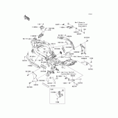 Схема узла: Крепление двигателя для Kawasaki EX650 Ninja 650