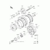 Схема узла: Сцепление для Kawasaki ZR750 Z750
