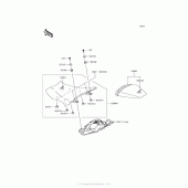 Схема вузла: Сидіння для Kawasaki ZX1000 Ninja ZX-10R