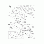 Схема вузла: Вихлопна система для Kawasaki VN1700 Vulcan 1700 Voyager
