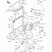 Схема узла: Радиатор (1/2) для Kawasaki ZX1200 Ninja ZX-12R