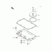 Схема узла: Масляный поддон для Kawasaki EN500 Vulcan 500 LTD