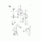 Схема вузла: Система запалювання для Kawasaki ZX600 Ninja ZX-6R