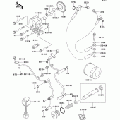Схема узла: Масляный насос для Kawasaki VN1500 VN1500 Drifter