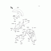 Схема узла: Крыло для Kawasaki ZG1000 1000GTR