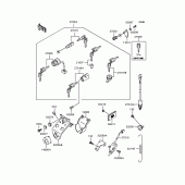Схема вузла: Замок запалювання для Kawasaki BJ250 Estrella Custom