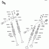 Схема вузла: Клапан(и) для Kawasaki KLE500