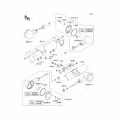 Схема вузла: Поворотники для Kawasaki VN1500 Vulcan 1500 Nomad Fi