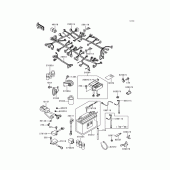 Схема узла: Электрооборудование для Kawasaki ZG1200 Voyager XII