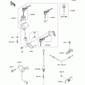 Схема вузла: Ignition switch(b3h/b4h)(ge) для Kawasaki ZX1200 Ninja ZX-12R