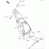 Схема узла: Рама для Kawasaki KX125