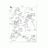 Схема узла: Карбюратор(1/2) для Kawasaki EX250 ZZR250