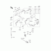 Схема вузла: Ignition switch/locks/reflectors для Kawasaki VN800 Vulcan 800 Classic