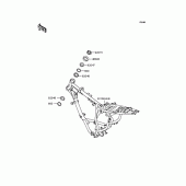 Схема вузла: Рама для Kawasaki KMX80 KSR-II