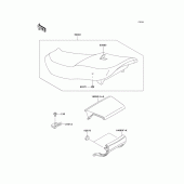 Схема вузла: Сидіння для Kawasaki ZX600 Ninja ZX-6