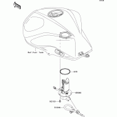 Схема узла: Топливный насос для Kawasaki ZR750 Z750R ABS