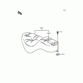 Схема узла: Сиденье для Kawasaki VN400 Vulcan