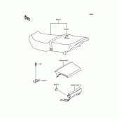 Схема вузла: Сидіння для Kawasaki ZX400 ZZR400
